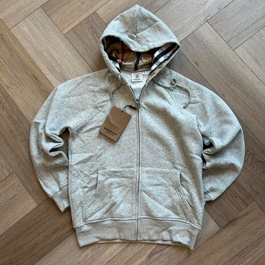 Burberry ZIP Hoodie - Grey